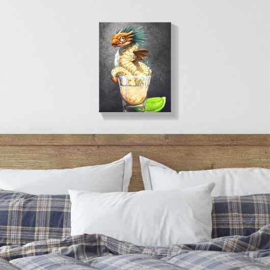 Tequila Dragon 8x10 Canvas afdrukken (Insitu (Slaapkamer))