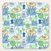 Tequila Drinker Cool Cocktail Party Kartonnen Onderzetters (Voorkant)