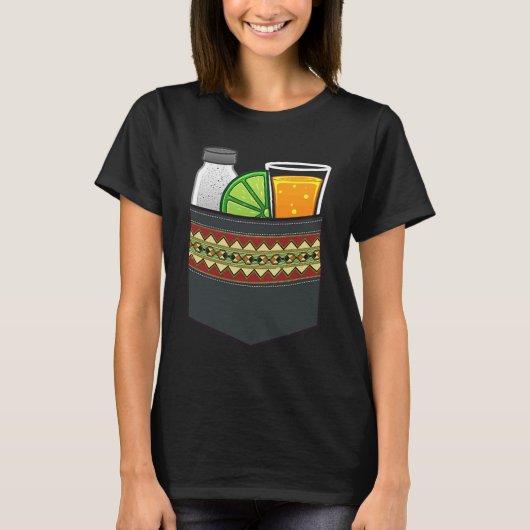 Tequila Drinker Mannen Vrouwen Koele Tequila Limoe T-shirt (Voorkant)
