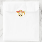 Tequila Emoji-Stickers Ronde Sticker (Tas)