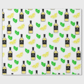 Tequila en citroen cadeaupapier (Vlak)