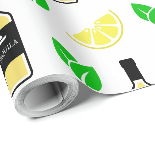 Tequila en citroen cadeaupapier (Rol Hoek)
