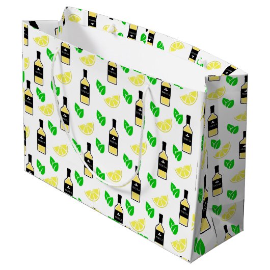 Tequila en citroen groot cadeauzakje (Achterkant Gekanteld)