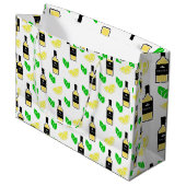 Tequila en citroen groot cadeauzakje (Voorkant Gekanteld)