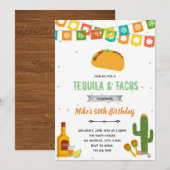 Tequila en de uitnodiging van tacos fiesta (Voorkant / Achterkant)