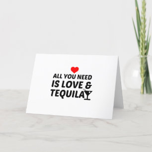 TEQUILA EN LOVE FEESTDAGEN KAART