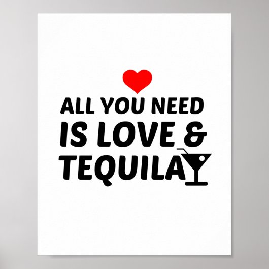 TEQUILA EN LOVE POSTER (Voorkant)