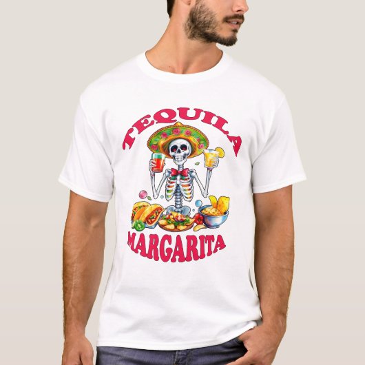 Tequila en Margaritas T-shirt (Voorkant)