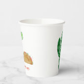 Tequila en Tacos, Margarita Bachelorette Fiesta Papieren Bekers (Links)