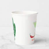 Tequila en Tacos, Margarita Bachelorette Fiesta Papieren Bekers (Rechts)