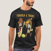 Tequila en Tacos Patron Tequila Mannen Tequila Hak T-shirt (Voorkant)