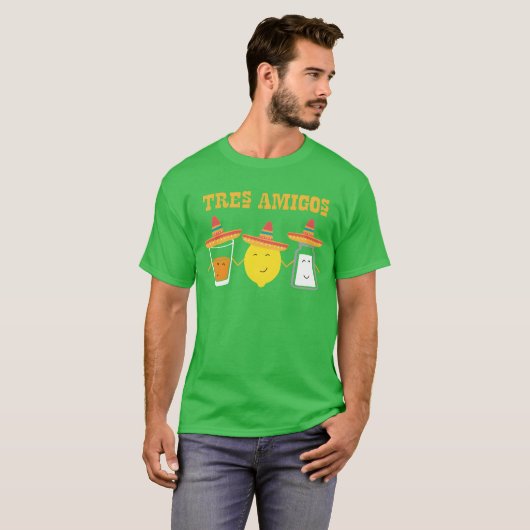 Tequila en vrienden zout en citroen maakt het fami t-shirt (Voorkant volledig)