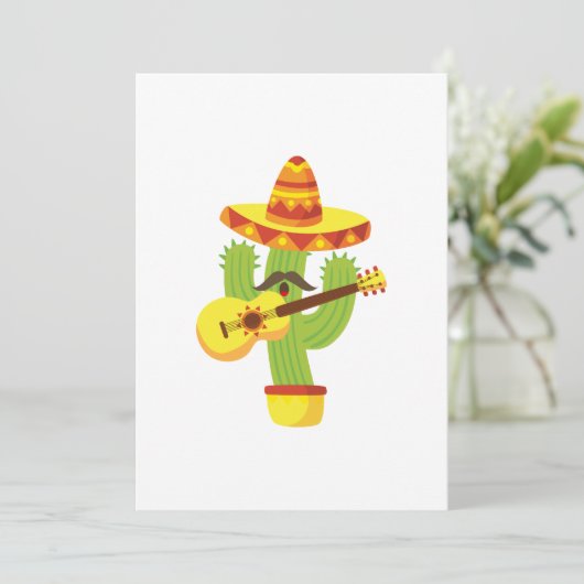 Tequila Fiesta Cinco De Mayo Grappig Kaart (Staand voorkant)