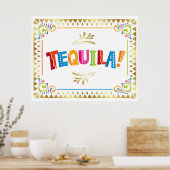 TEQUILA! Fiesta Party Sign Print (Keuken)