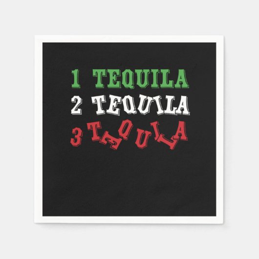 Tequila Funny Tequila Drinker Mexican Drink Gift Servet (Voorkant)