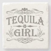 Tequila Girl Stenen Onderzetter (Voorkant)