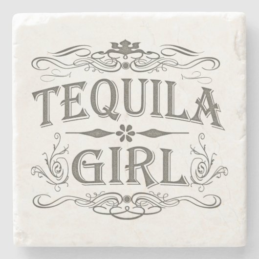 Tequila Girl Stenen Onderzetter (Voorkant)
