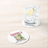Tequila Goedkoper dan therapie Grappige Tequila Me Ronde Kartonnen Onderzetter (Insitu)
