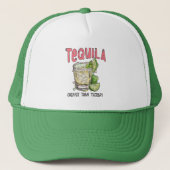 Tequila Goedkoper dan therapie Grappige Tequila Me Trucker Pet (Voorkant)