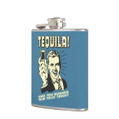 Tequila: Hugged je Toilet vandaag Heupfles (Links)