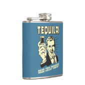 Tequila: Hugged je Toilet vandaag Heupfles (Rechts)
