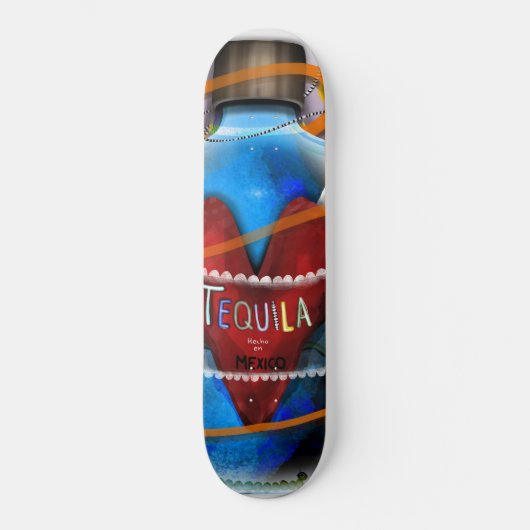 Tequila in Mexico Persoonlijk Skateboard (Voorkant)