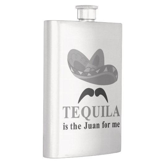 Tequila is de Juan for Me Flask Heupfles (Rechts)