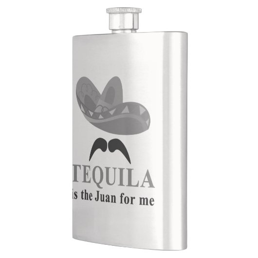 Tequila is de Juan for Me Flask Heupfles (Links)