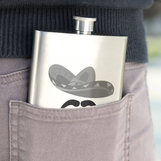 Tequila is de Juan for Me Flask Heupfles (Voorbeeld)