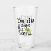 Tequila is goedkoper dan Therapy Drink Highball Glas (Voorkant)