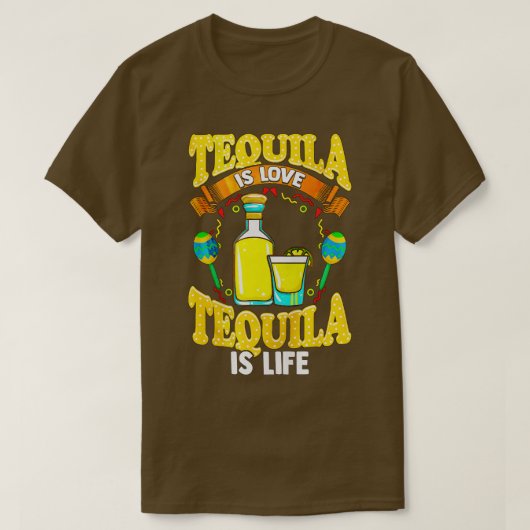 Tequila is Love Cinco de Mayo T-shirt (Design voorkant)