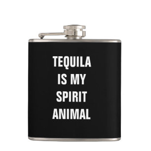 Tequila is mijn gedistilleerde dier heupfles