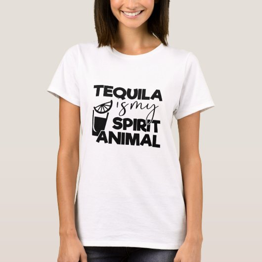 Tequila is mijn gedistilleerde diertje t-shirt (Voorkant)