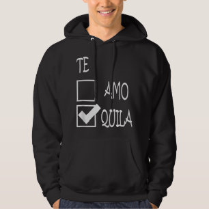 Tequila is mijn Valentijn Funny Anti-Valentijnsdag Hoodie