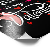 Tequila is mijn Valentijn - Valentijnsdag Alcohol  Foto Afdruk (Hoek)