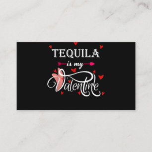Tequila is mijn Valentijn - Valentijnsdag Alcohol  Informatiekaartje