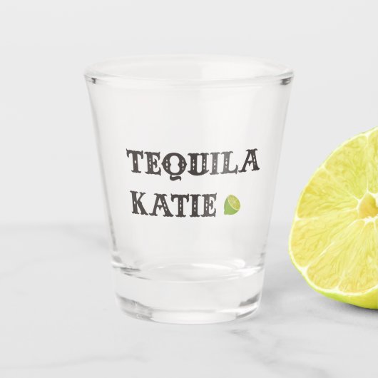 Tequila Katie Shot Glass Glas (Voorkant)