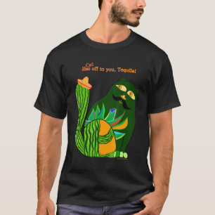 Tequila katten met het Sombrero-Pet T-shirt