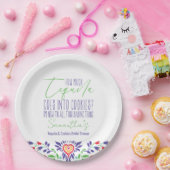 Tequila & Koekjes Bakcursus Bruidsdouche Feest Papieren Bordje (Feest)