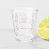 Tequila & Koekjes Bakles Cursus Bruidsdouche Feest Shot Glas (Achterkant)