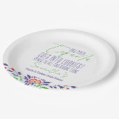 Tequila & Koekjes Bakles Cursus Bruidsfeest Party Papieren Bordje (Gekanteld)