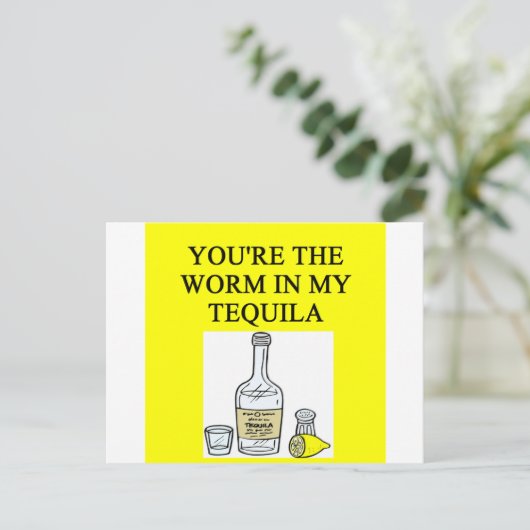 TEQUILA-liefhebbers Briefkaart (Staand voorkant)