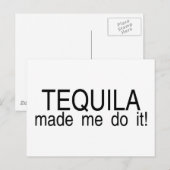 Tequila liet me het doen briefkaart (Voorkant / Achterkant)