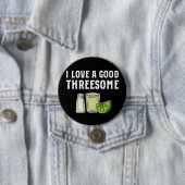 Tequila Lime And Salt Funny Bartender Ronde Button 7,6 Cm (In situ)