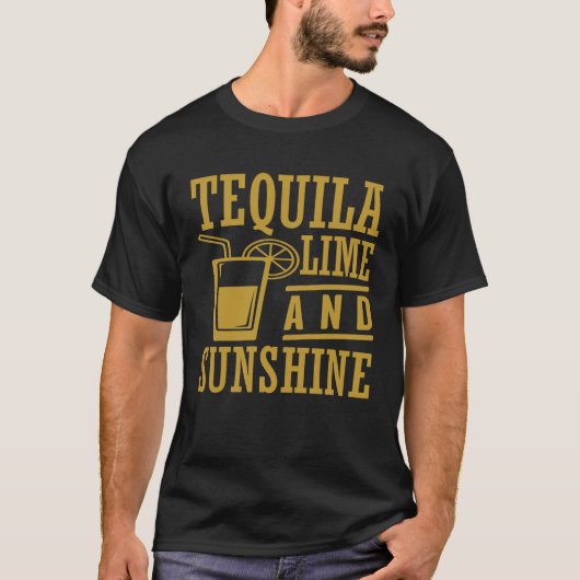 Tequila Lime And Sunshine Cinco De Mayo T-shirt (Voorkant)