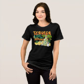Tequila, Lime & Zonneschijn Tri-Blend Shirt (Voorkant volledig)