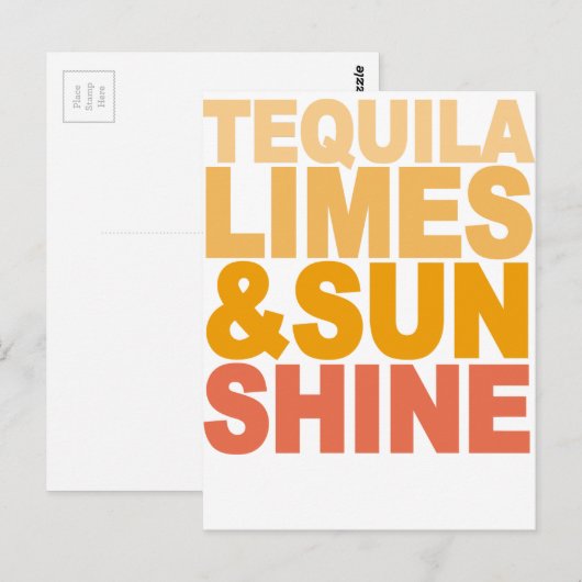 TEQUILA LIMES EN SUN SHINE M.png Briefkaart (Voorkant / Achterkant)