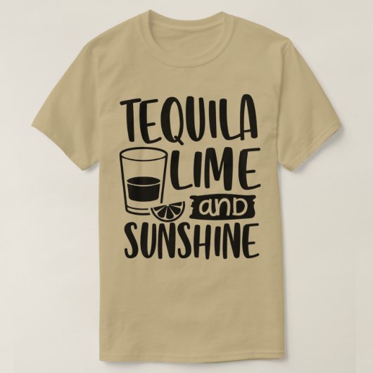Tequila Limoen en Sunshine 2 T-shirt (Design voorkant)