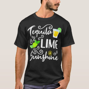 Tequila Limoen en Sunshine Funny Summer Beach Vaca T-shirt