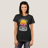 Tequila-Limoen en Sunshine Retro Sunset Summer Dri T-shirt (Voorkant volledig)